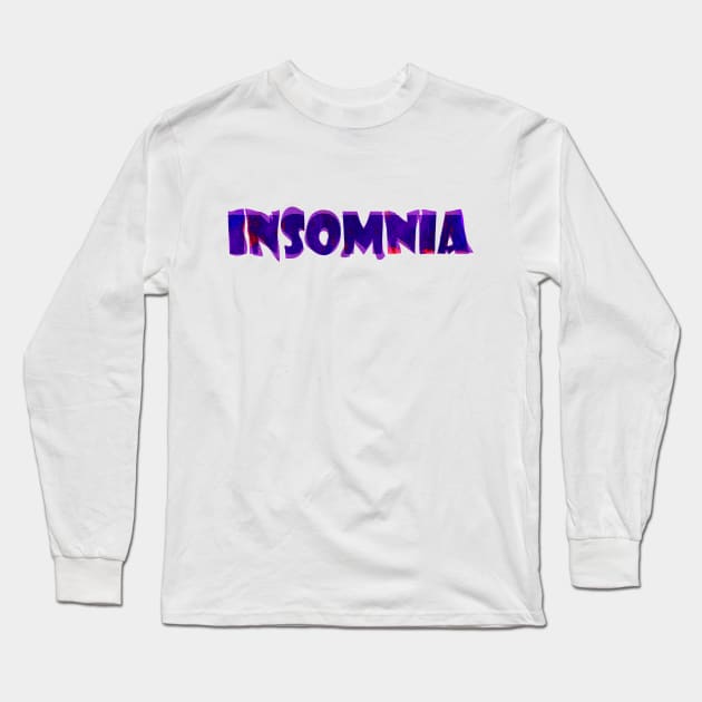 Insomnia Long Sleeve T-Shirt by stefy